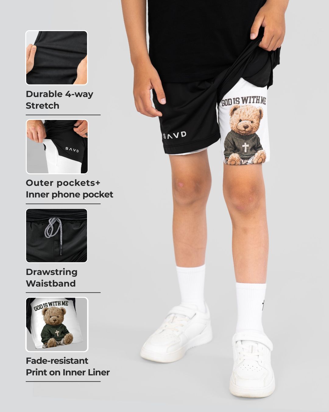 'Teddy' Youth Performance Shorts
