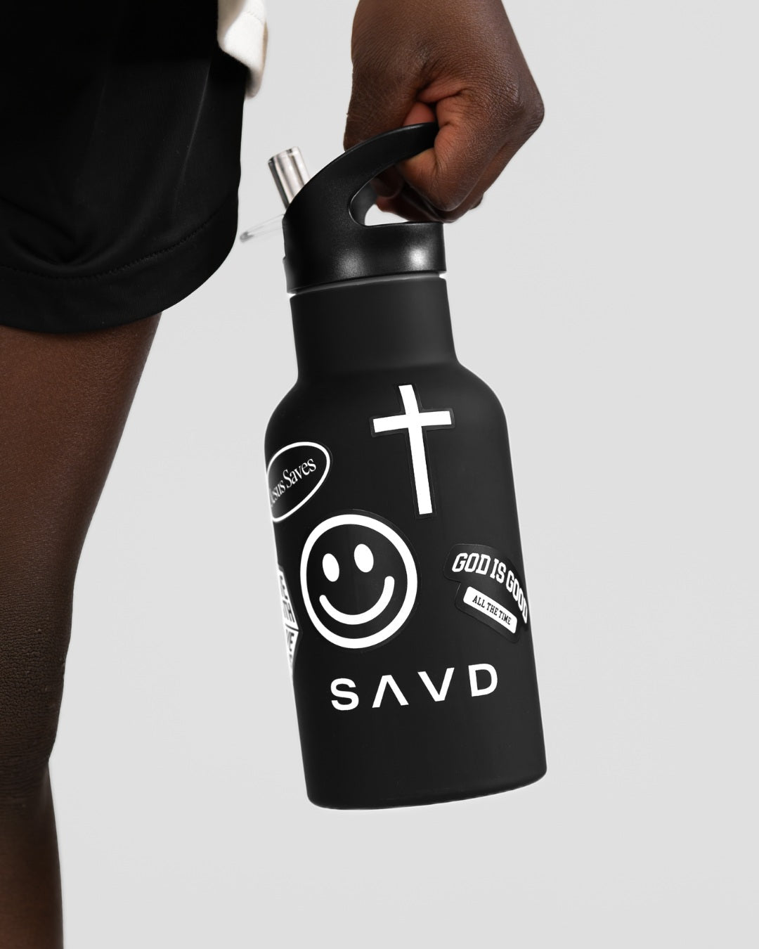 Youth Flip Straw Stainless Steel Water Bottle
