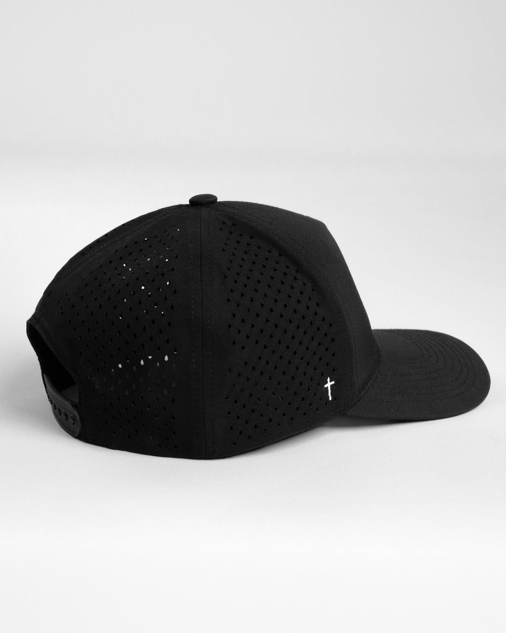 Youth Perforated Snapback - Black