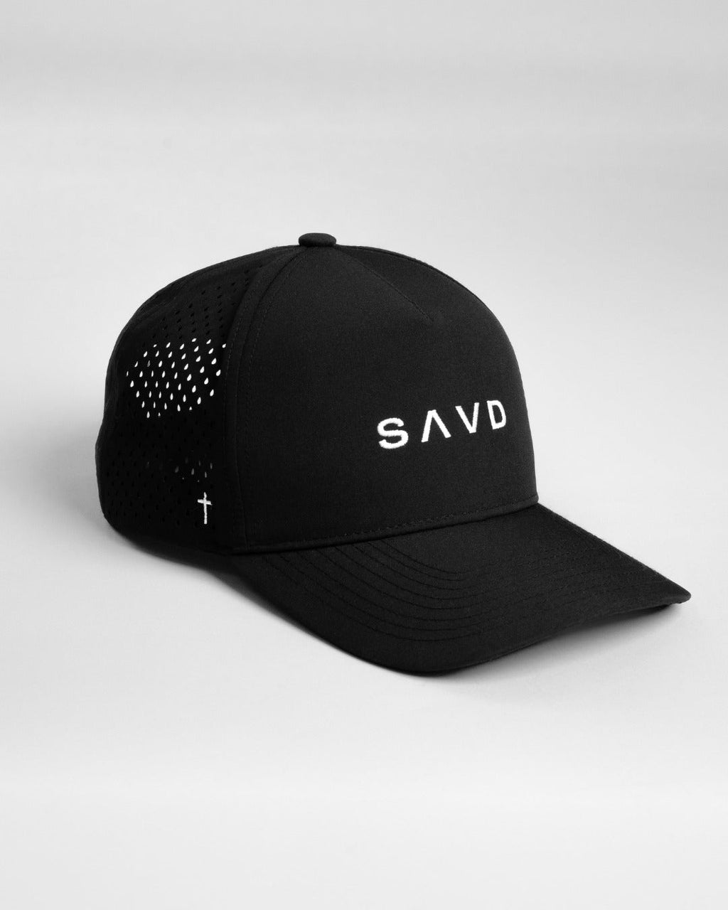 Youth Perforated Snapback - Black